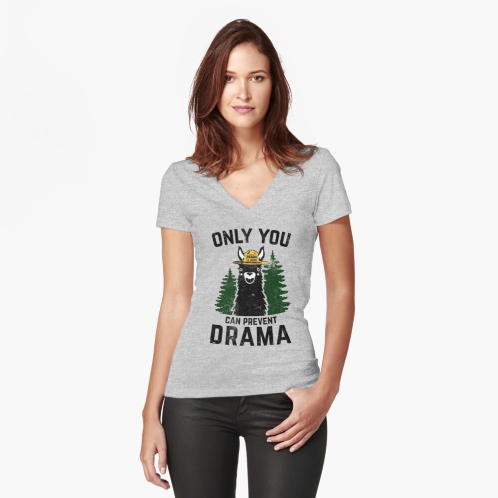 Item preview, Fitted V-Neck T-Shirt designed and sold by DesIndie.