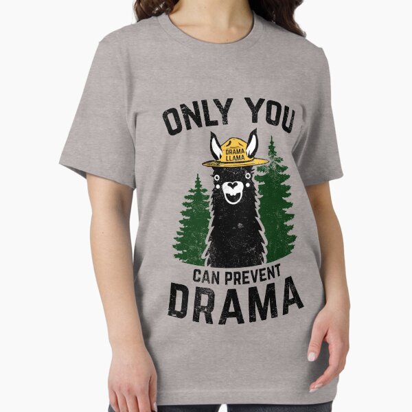Item preview, The Original Only You Can Prevent Drama Llama GRUNGED - Smokey Bear Parody designed and sold by DesIndie.