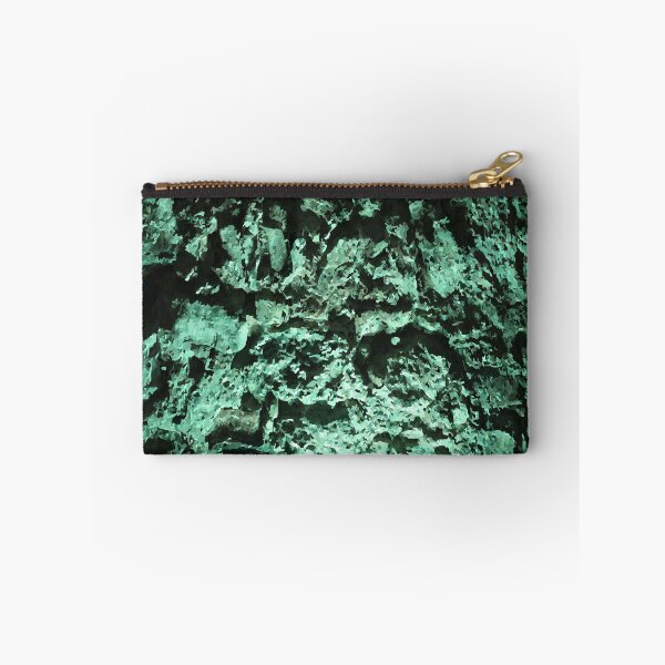 Item preview, Green cave wall water texture canvas unique art designed and sold by Kam-designs.
