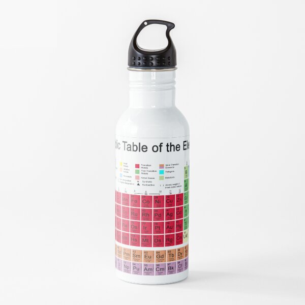 Periodic table of the Elements Water Bottle