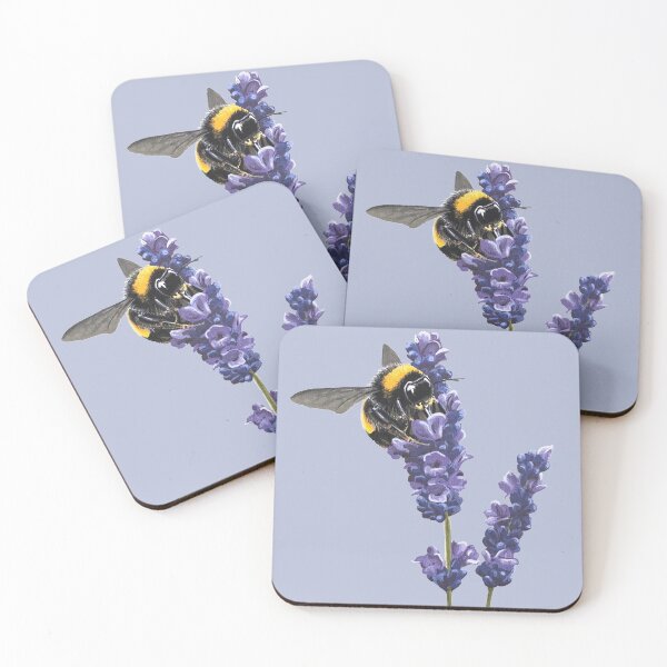 Item preview, Bee Happy lavender by Julie Jones designed and sold by Julie  Jones.