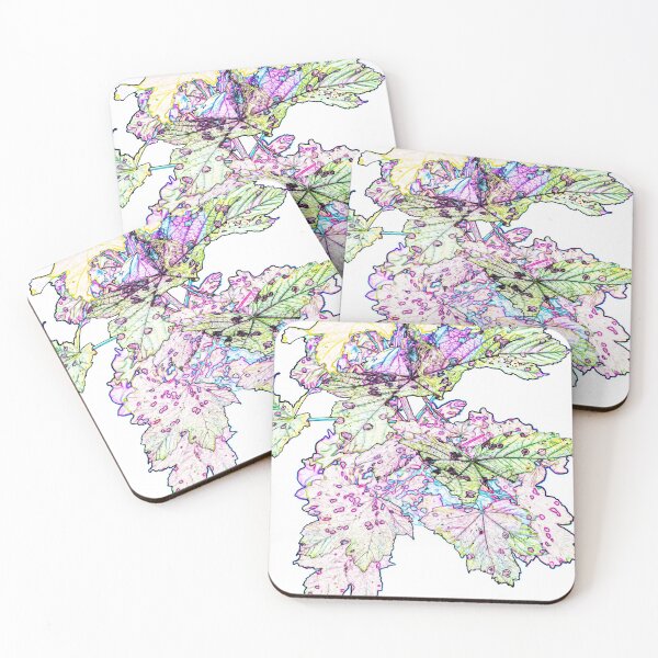 Item preview, Leaves on Black Background - Colour #1 designed and sold by Olympia Ellinas.
