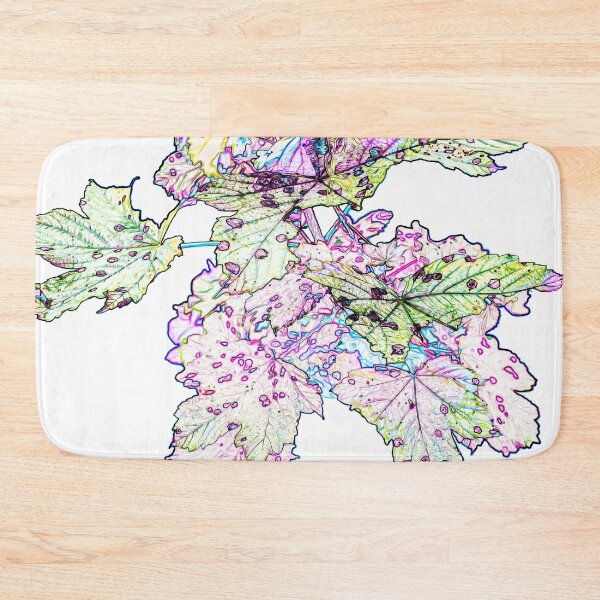 Item preview, Leaves on Black Background - Colour #1 designed and sold by Olympia Ellinas.