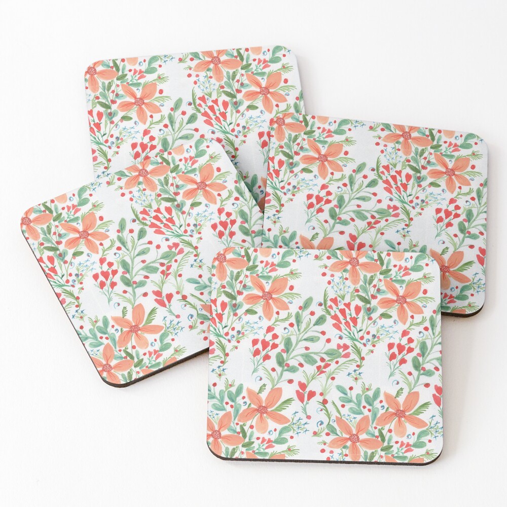 Floral Delights Coasters (Set of 4)