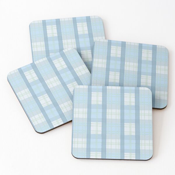 Item preview, Blue Plaid Pattern designed and sold by RoserinArt.