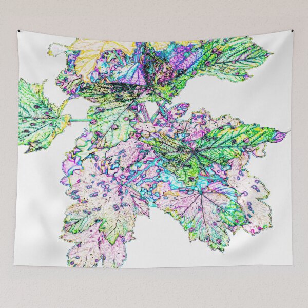 Item preview, Leaves on Black Background - Colour #2 designed and sold by Olympia Ellinas.