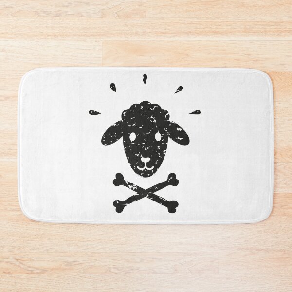Item preview, Black Pirate Sheep - Gift idea for sheep lovers - lamb, lamb, baa, wool designed and sold by un-artiges.