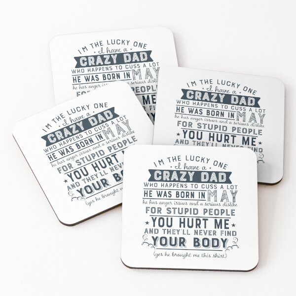 Item preview, I'm The Lucky One I Have A Crazy May Dad Funny product designed and sold by tronictees.