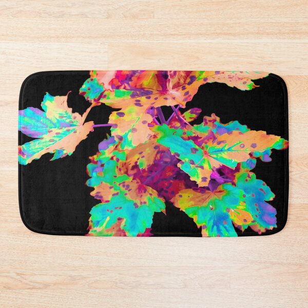 Item preview, Leaves on Black Background - Colour #3 designed and sold by Olympia Ellinas.