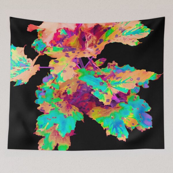 Item preview, Leaves on Black Background - Colour #3 designed and sold by Olympia Ellinas.