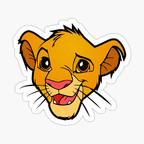 Lion King Simba Striped Yellow White Cartoon Custom Name