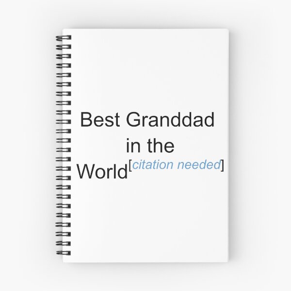Item preview, Best Granddad in the World - Citation Needed! designed and sold by lyricalshirts.