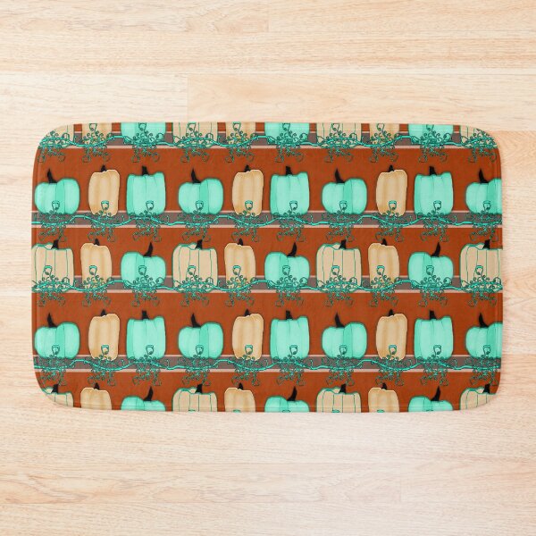 Item preview, Bluegreen Pumpkins designed and sold by bloomingvine.