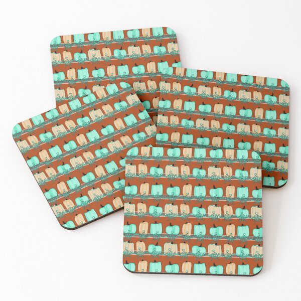 Item preview, Bluegreen Pumpkins designed and sold by bloomingvine.
