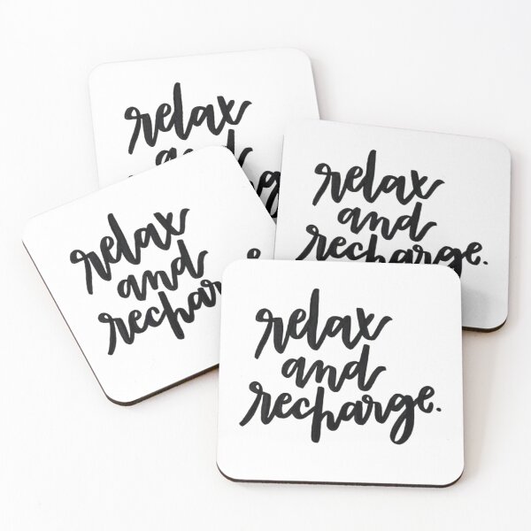 Item preview, relax and recharge designed and sold by pnkrose.