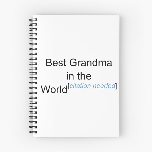 Item preview, Best Grandma in the World - Citation Needed! designed and sold by lyricalshirts.