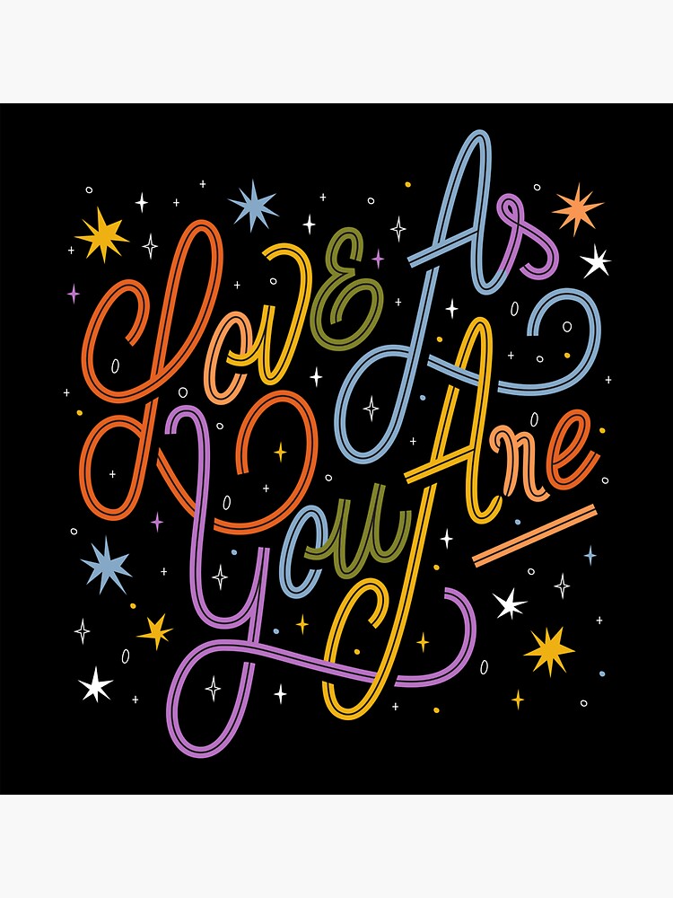 Love As You Are - Rainbow hand lettering LGBT by esztersletters