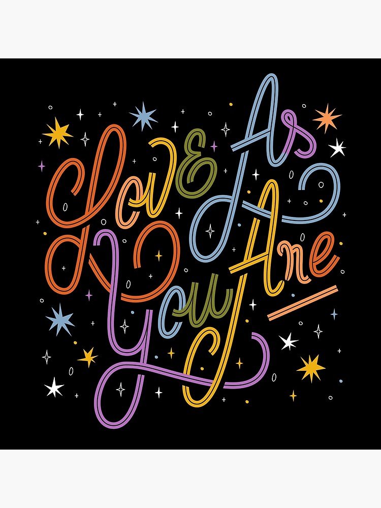 Love As You Are - Rainbow hand lettering LGBT by esztersletters