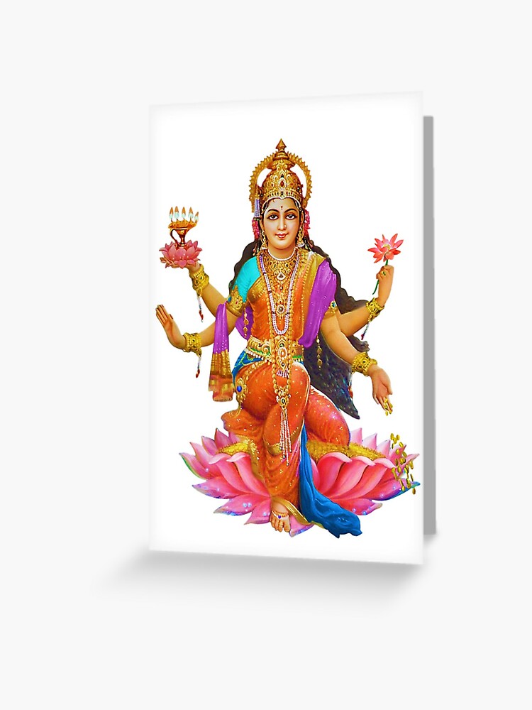 Shree Lakshmi, Goddess of Inner and Outer Wealth | Greeting Card