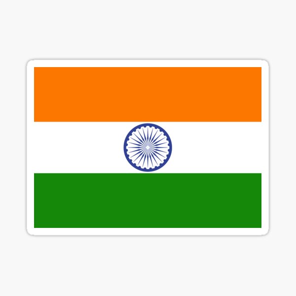 "India Flag " Sticker by Drcshaw Redbubble