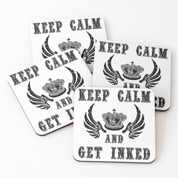 Item preview, Keep Calm and Get Inked designed and sold by DiscoBoogie.