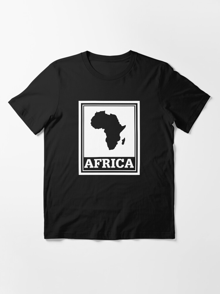 Alternate view of African pride with Afrca map Essential T-Shirt