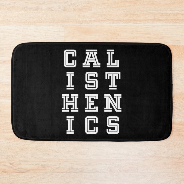 Item preview, Calisthenics - Vertical White College Font Design designed and sold by geeksta.