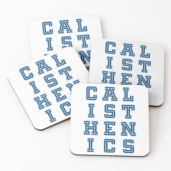Item preview, Calisthenics - Vertical Blue College Font Design designed and sold by geeksta.