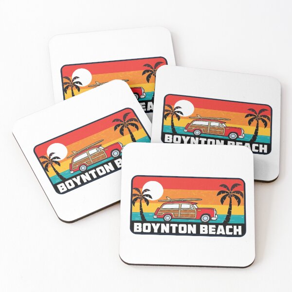 Item preview, Boynton Beach Florida Surfing Woodie Surf Surfer Surfboard designed and sold by DESTINATIONS DECAL.