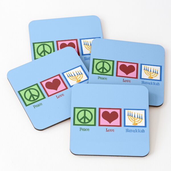 Item preview, Menorá de Hanukkah con paz y amor designed and sold by Epic Love Designs.