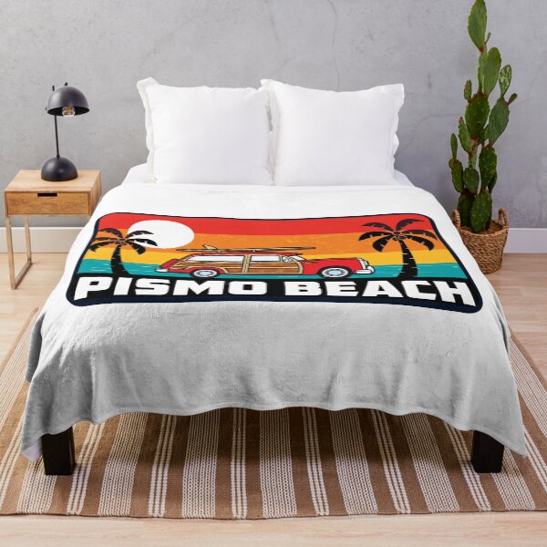 Item preview, Pismo Beach California Surfing Woodie Surf Surfer Surfboard designed and sold by DESTINATIONS DECAL.