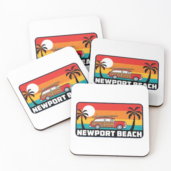 Item preview, Newport Beach California Surfing Woodie Surf Surfer Surfboard designed and sold by DESTINATIONS DECAL.