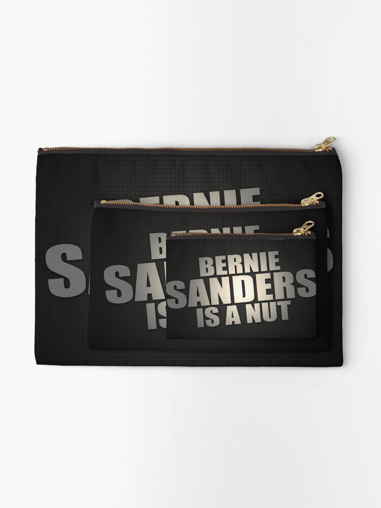 Alternate view of Bernie Sanders Is A Nut Zipper Pouch