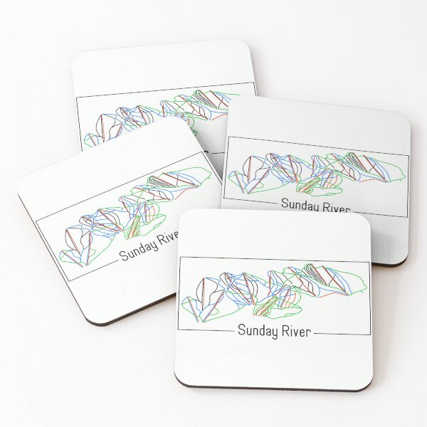 Item preview, Sunday River Colored Trail Map designed and sold by ChasingGnarnia.