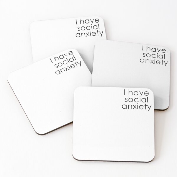 Item preview, Modest "I have social anxiety" Lettering designed and sold by Dator.