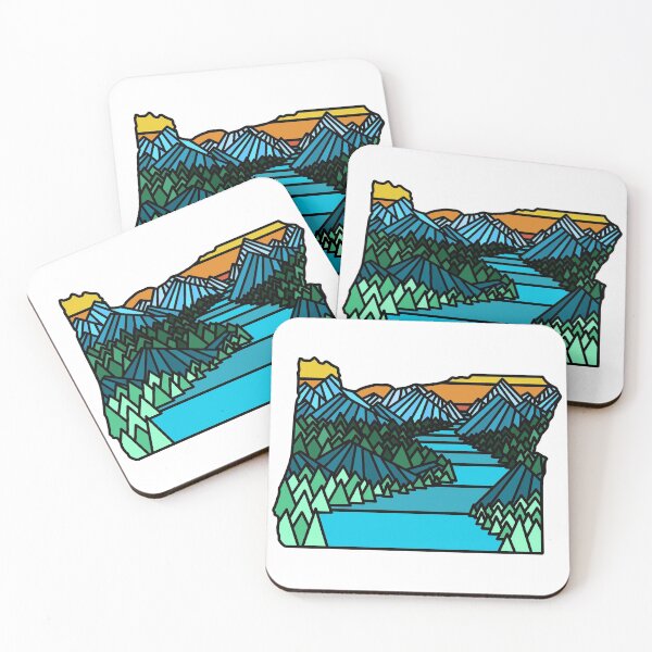 Item preview, Oregon, Mountains, Trees, River designed and sold by Ben McKenzie.