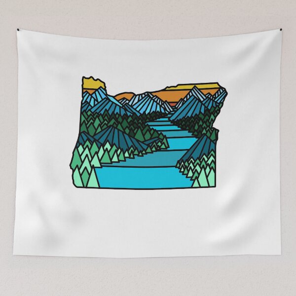 Item preview, Oregon, Mountains, Trees, River designed and sold by Ben McKenzie.