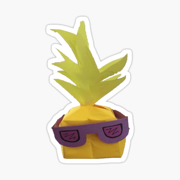 Summer Family Day Pineapple Buddy (Purple) Sticker