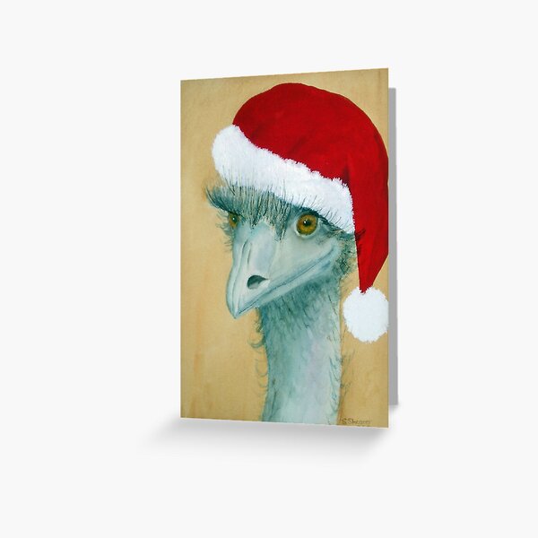 "Christmas Emu" Greeting Card