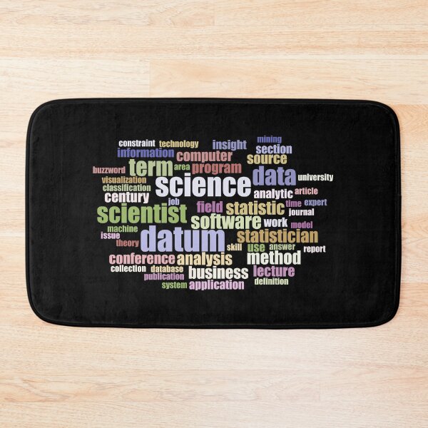 Item preview, Data Science Design - Word Cloud of Key Terms Colored designed and sold by geeksta.