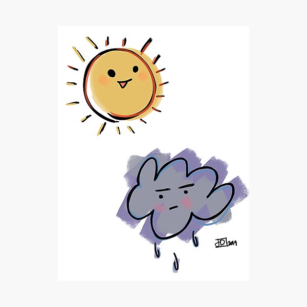 Sun and Cloud Combo Photographic Print