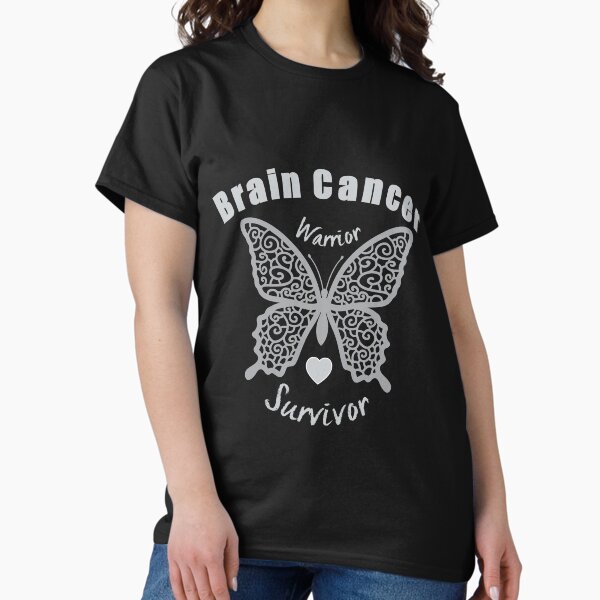 Brain Tumor Awareness T Shirt Gray Dabbing Pug Warrior Brain Tumor Awareness T Shirt Gray Dabbing Pug Warrior