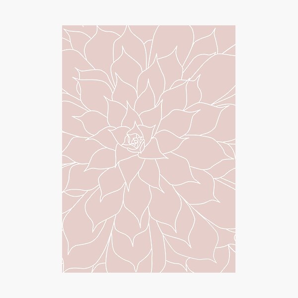 Item preview, Blush Pink Succulent designed and sold by UrbanEpiphany.