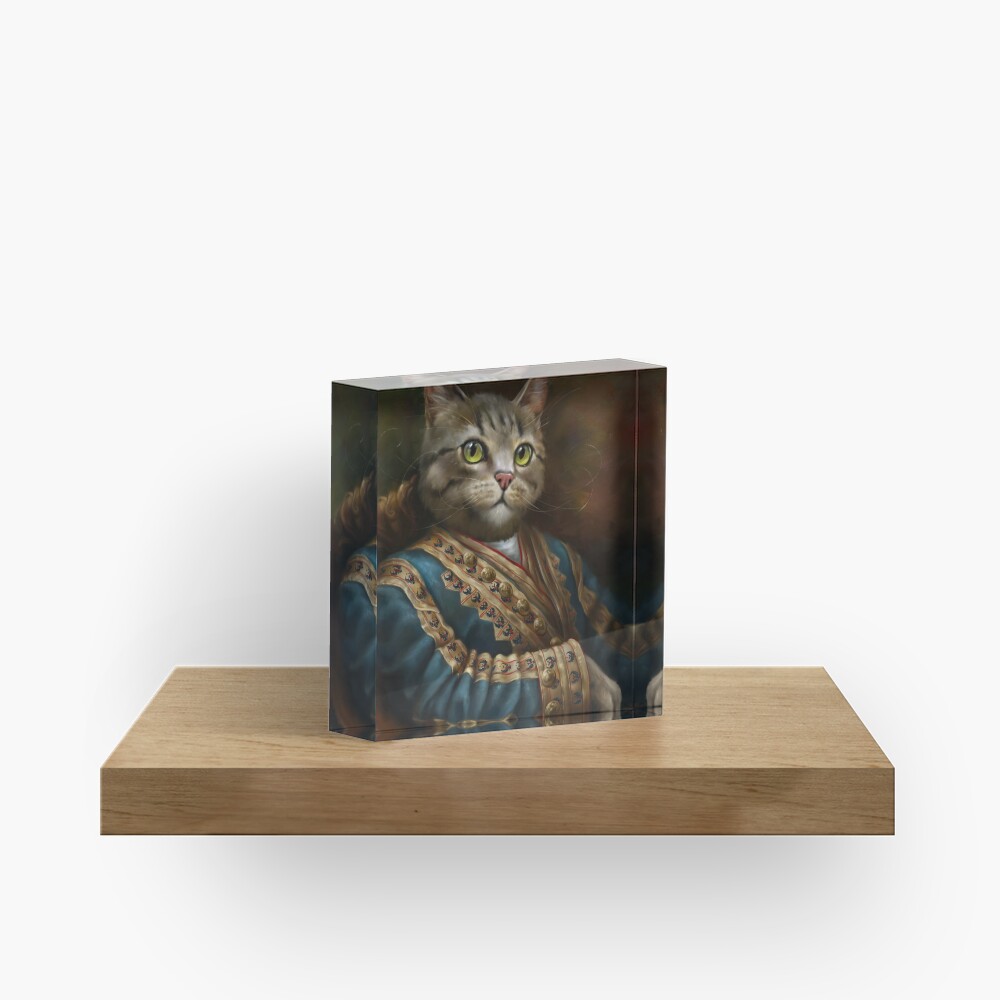 The Hermitage Court Outrunner Cat, alternative proportions Acrylic Block