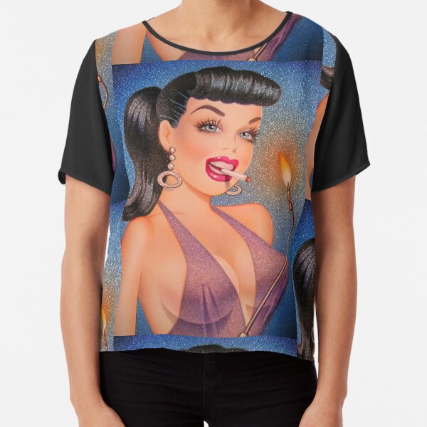 Bettie Blowtorch  Chiffon Top