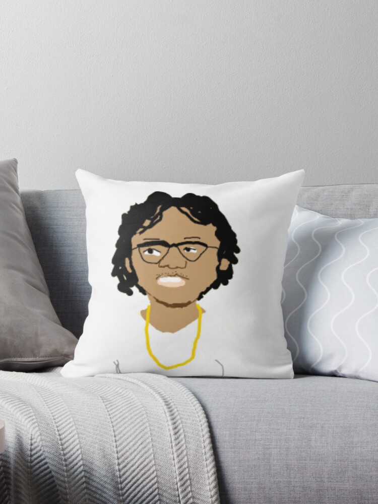 Lil Tecca Drawing Throw Pillow By F430 Redbubble