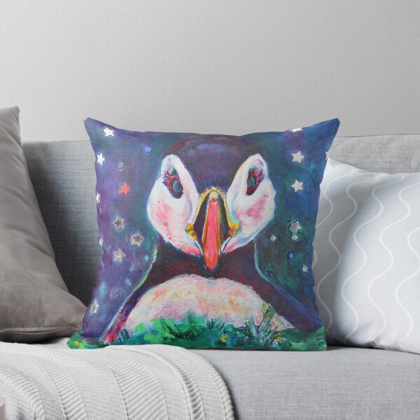 Item preview, Starry Night Puffin designed and sold by Karin McCombe Jones.