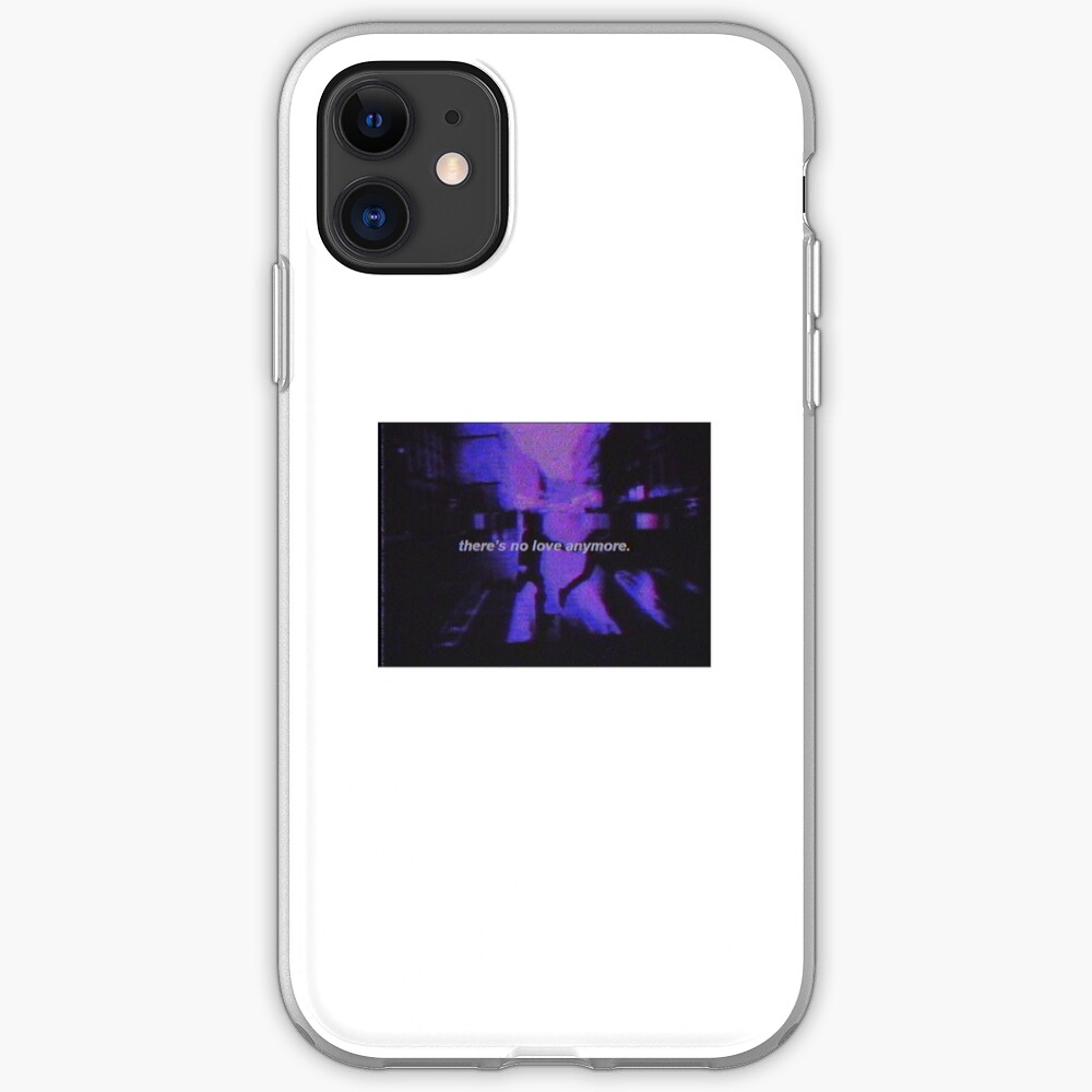 There S No Love Anymore Purple Vaporware Aesthetic Iphone Case Cover By Cinlali Redbubble