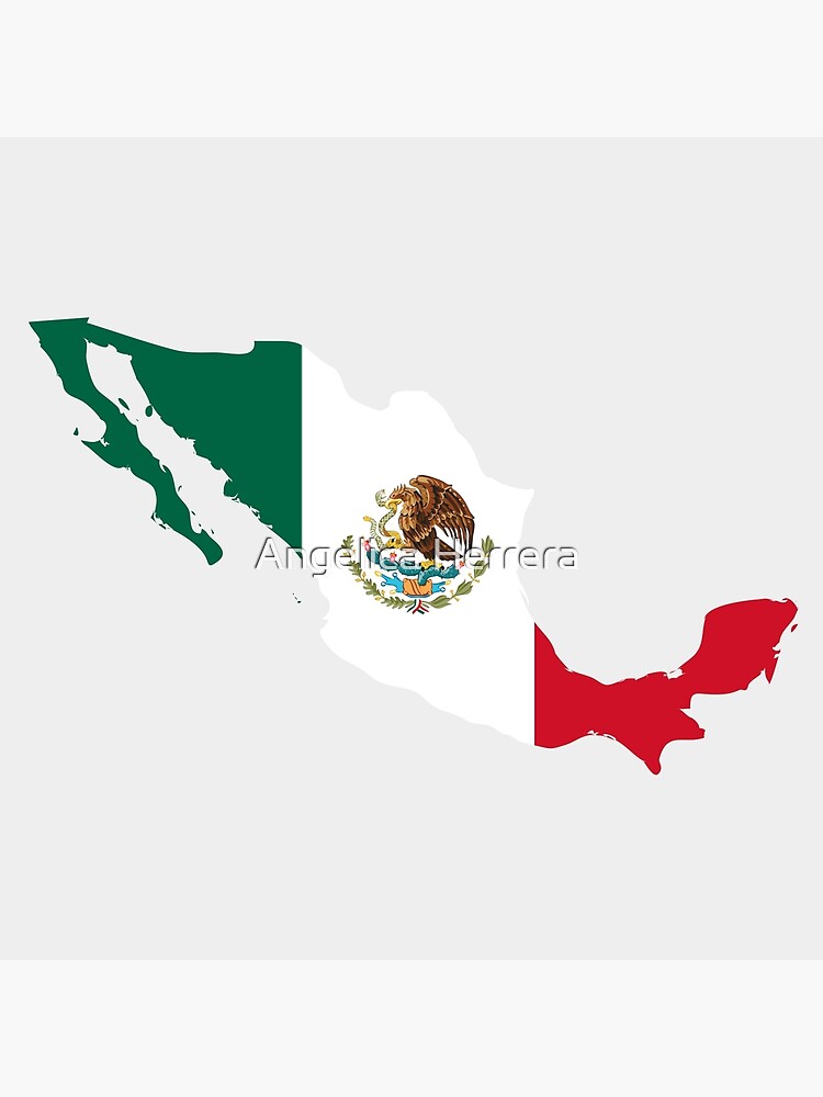 Lámina Artística Mapa De México Con Colores De La Bandera De Letters By Gigi Redbubble 4387