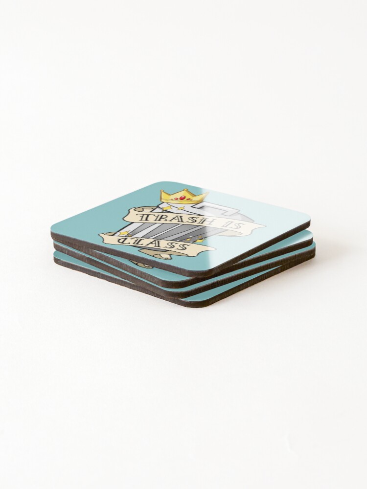 Thumbnail 4 of 5, Coasters (Set of 4), Trash is Class designed and sold by Rhasputin.